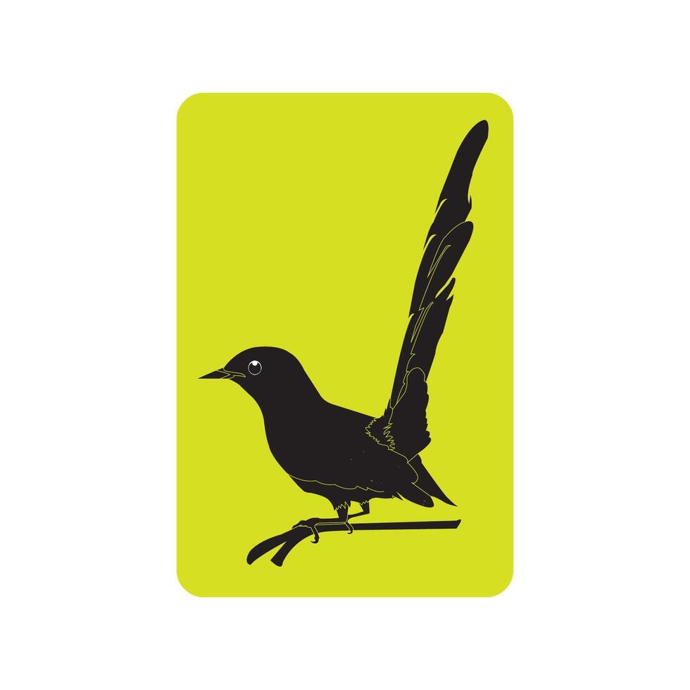 Stone magpie icon vector