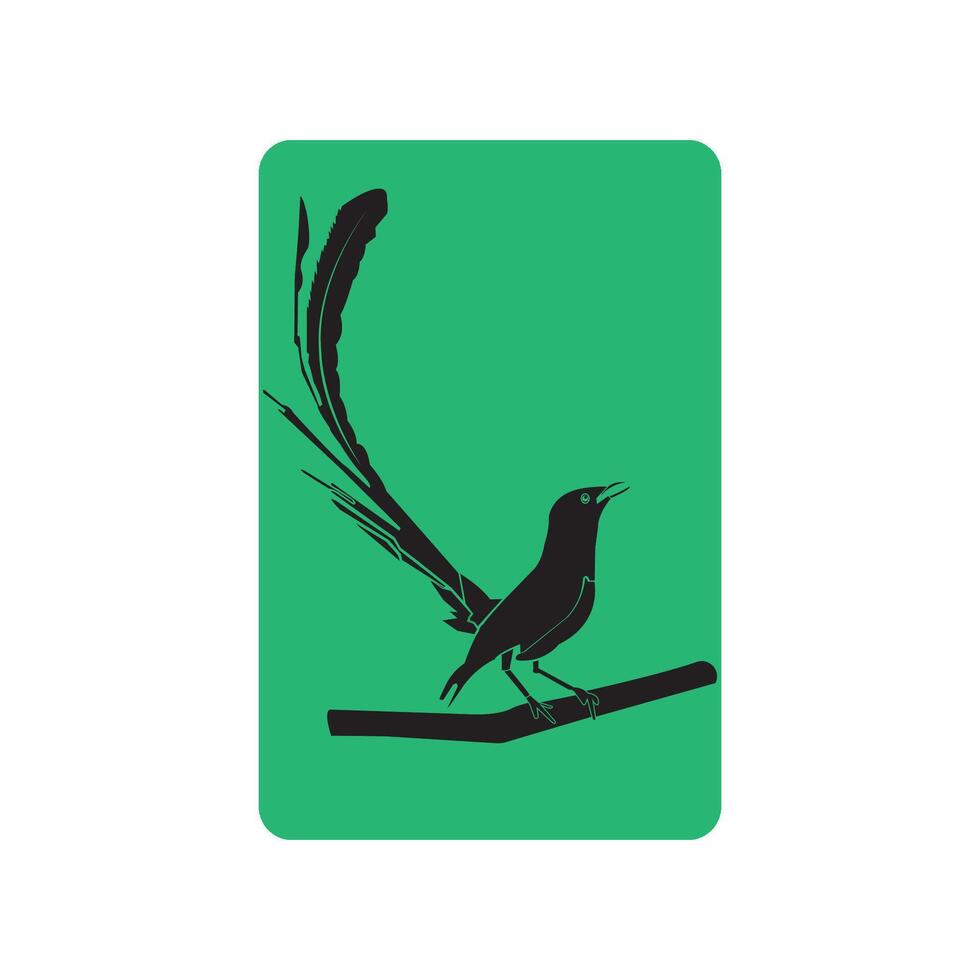 Stone magpie icon vector