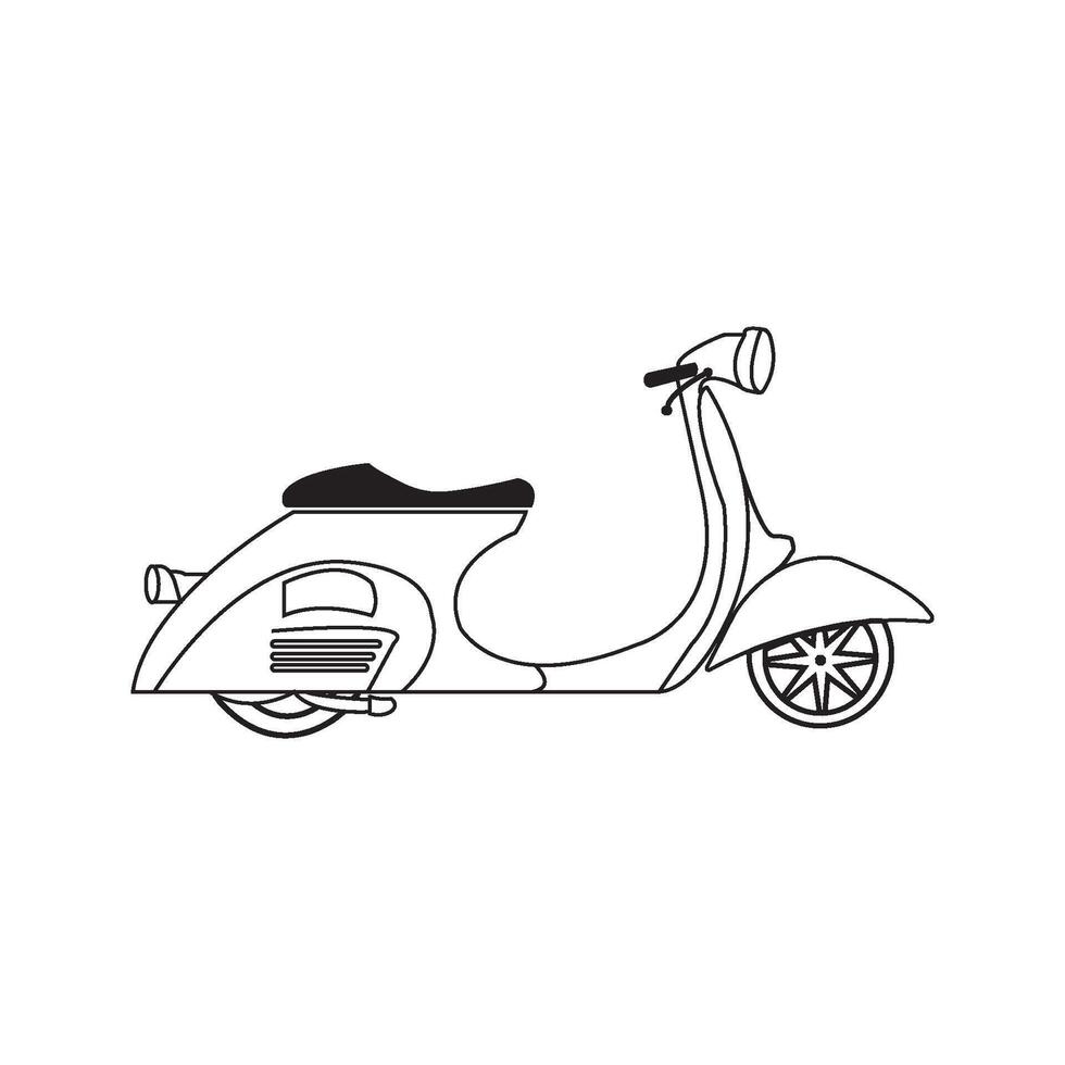 scooter icon design vector