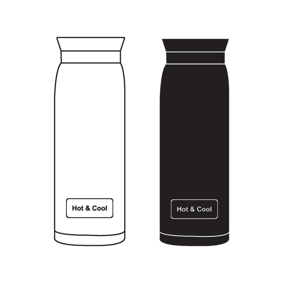 container for storing hot water vector