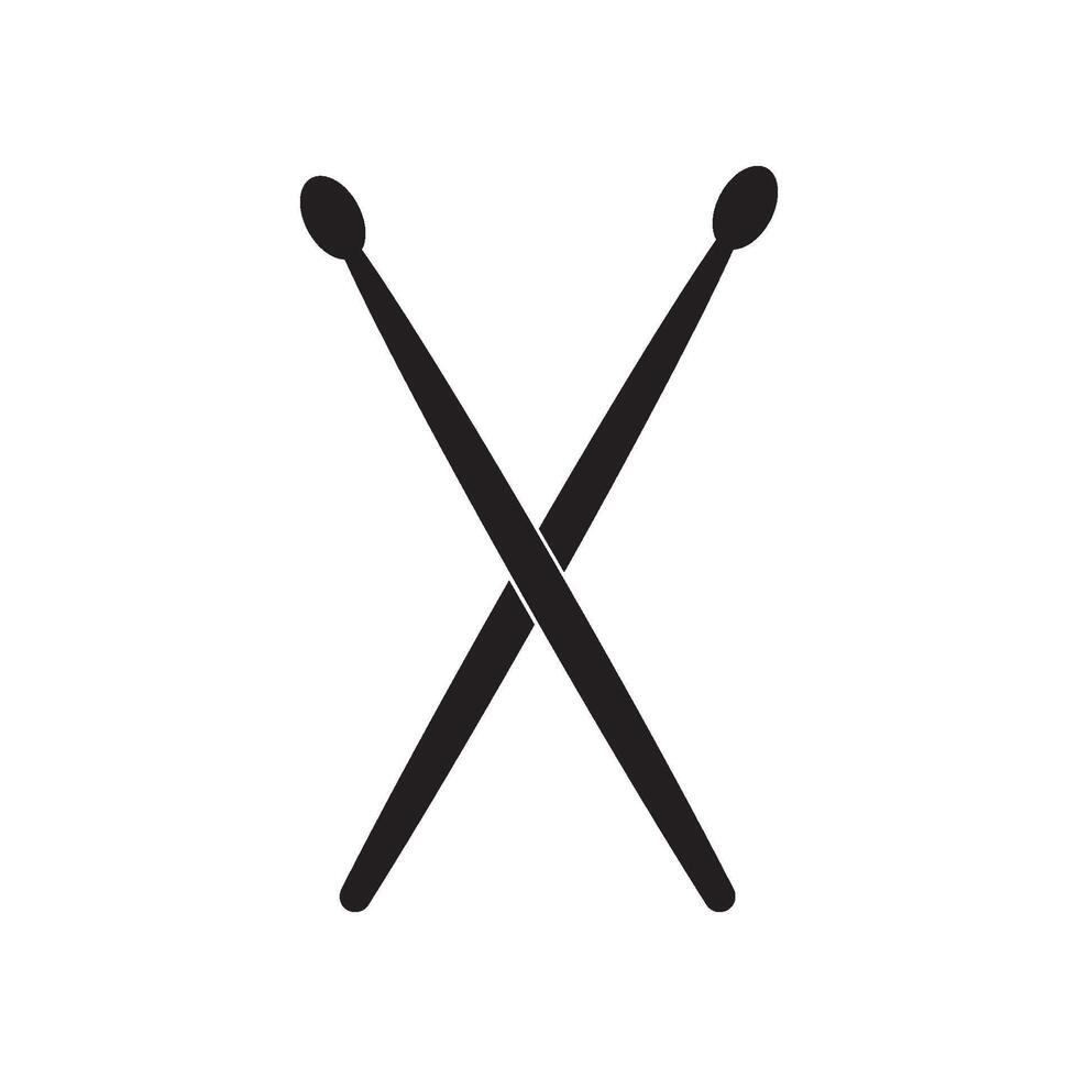 Drumsticks icon design vector