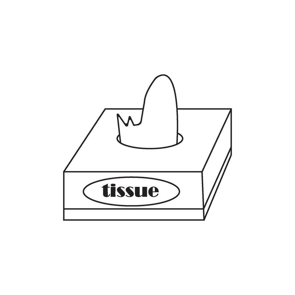 tissue box icon vector