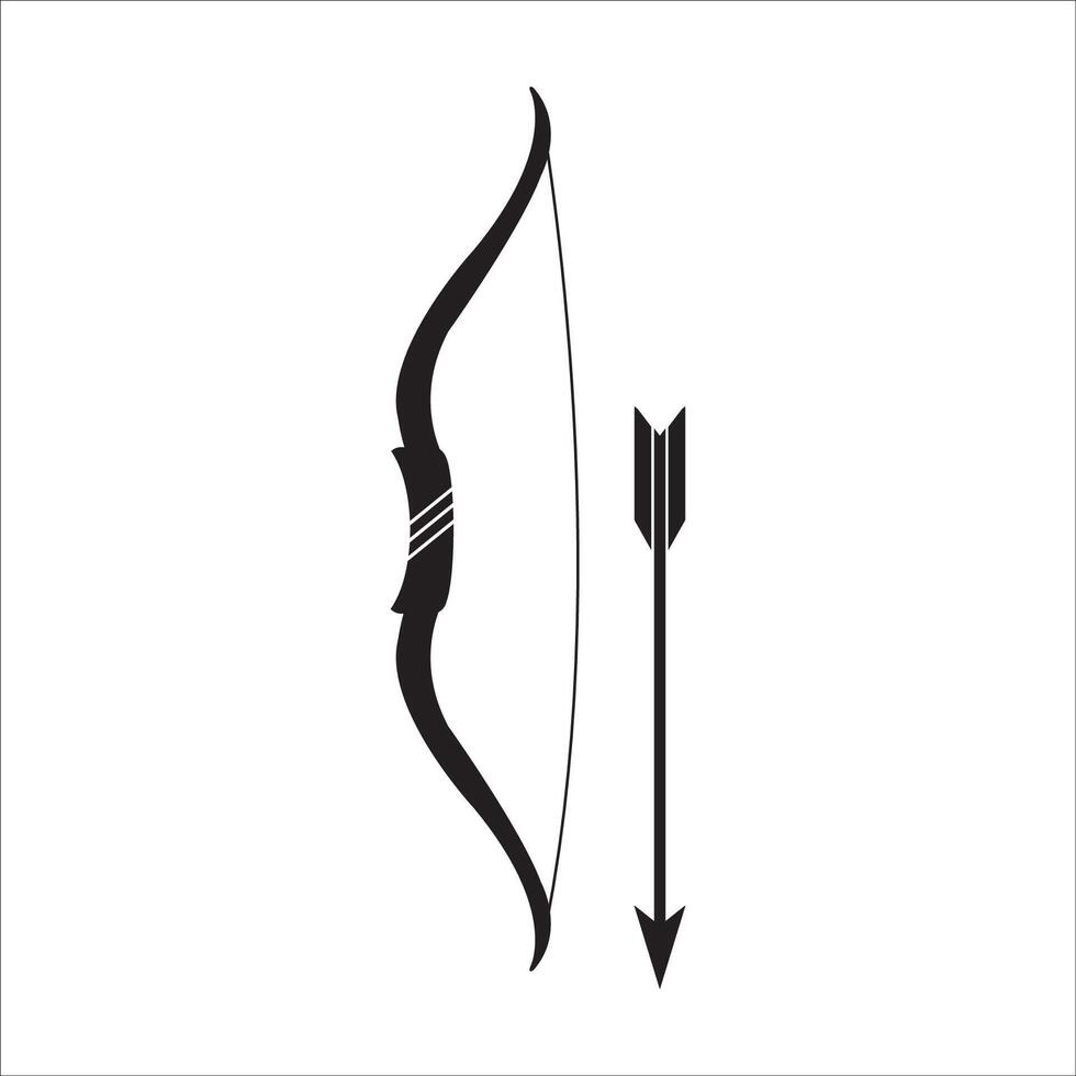 Arrow bow icon vector