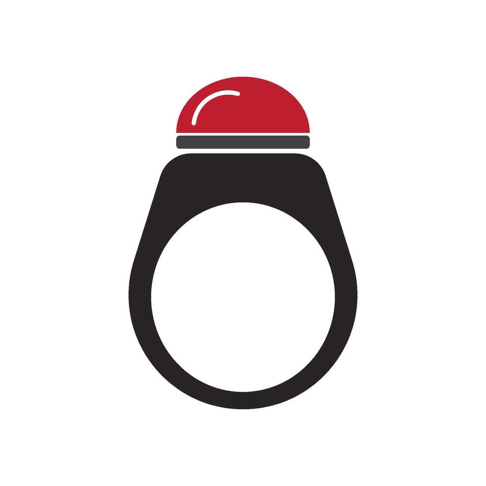 Jewel rings icon vector