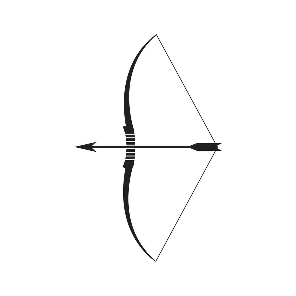 Arrow bow icon vector