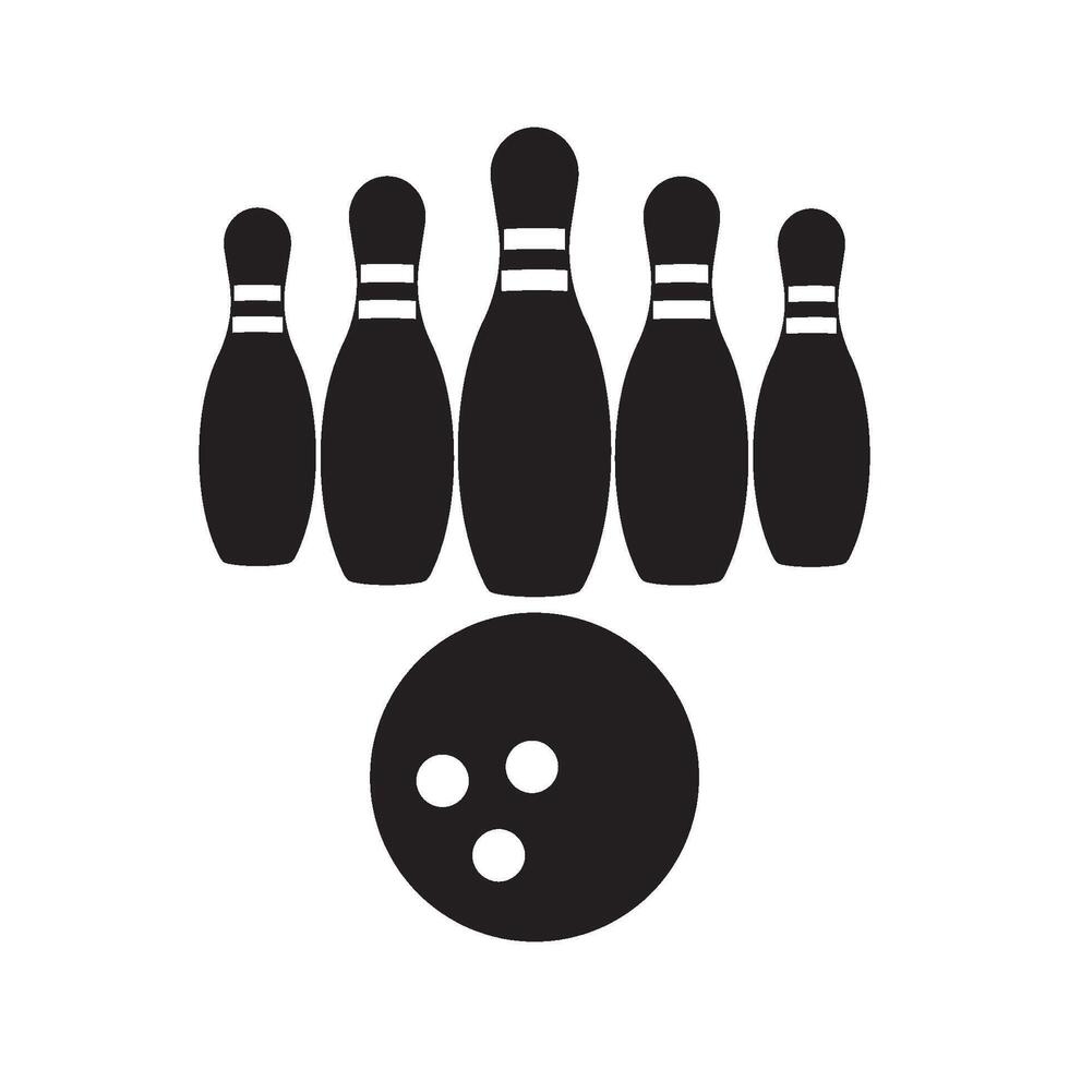 bowling icon design vector