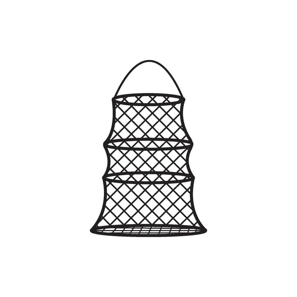 fishing net icon vector