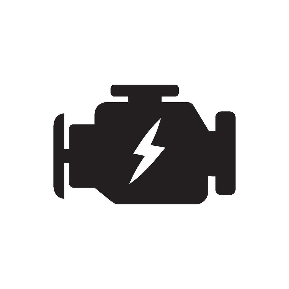Electric motor icon vector