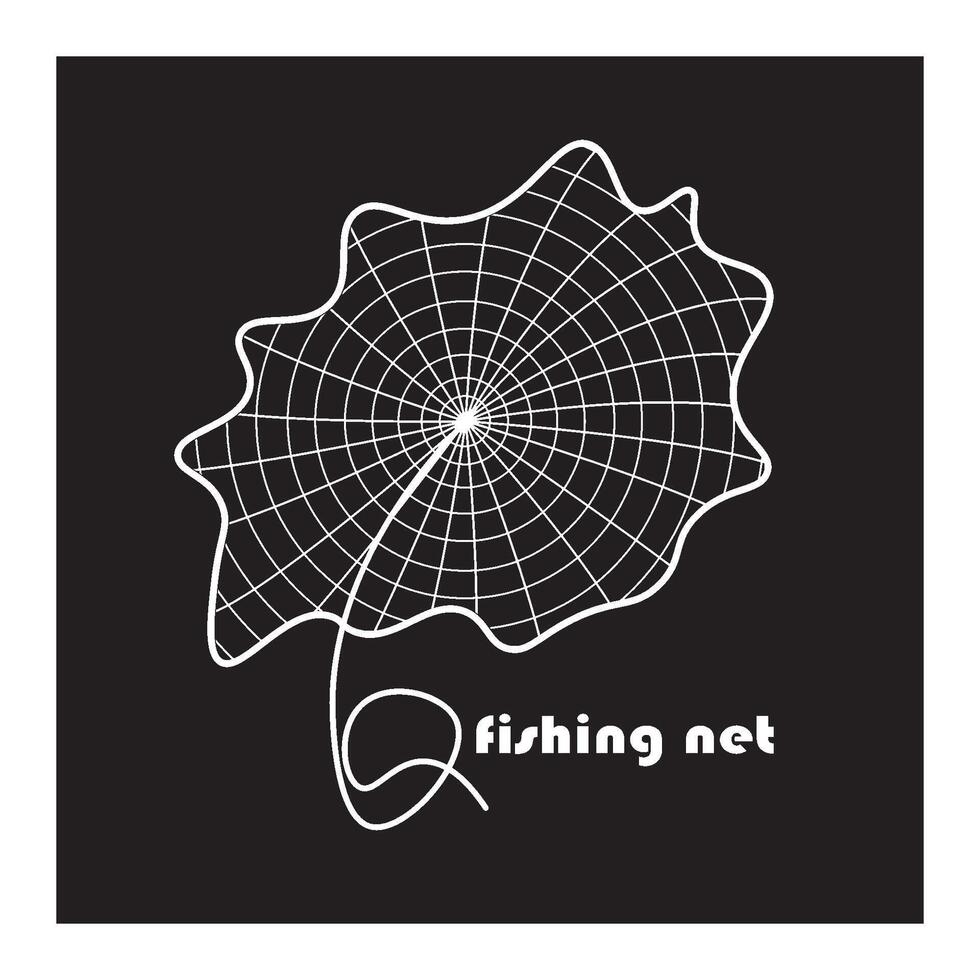 fishing net icon vector