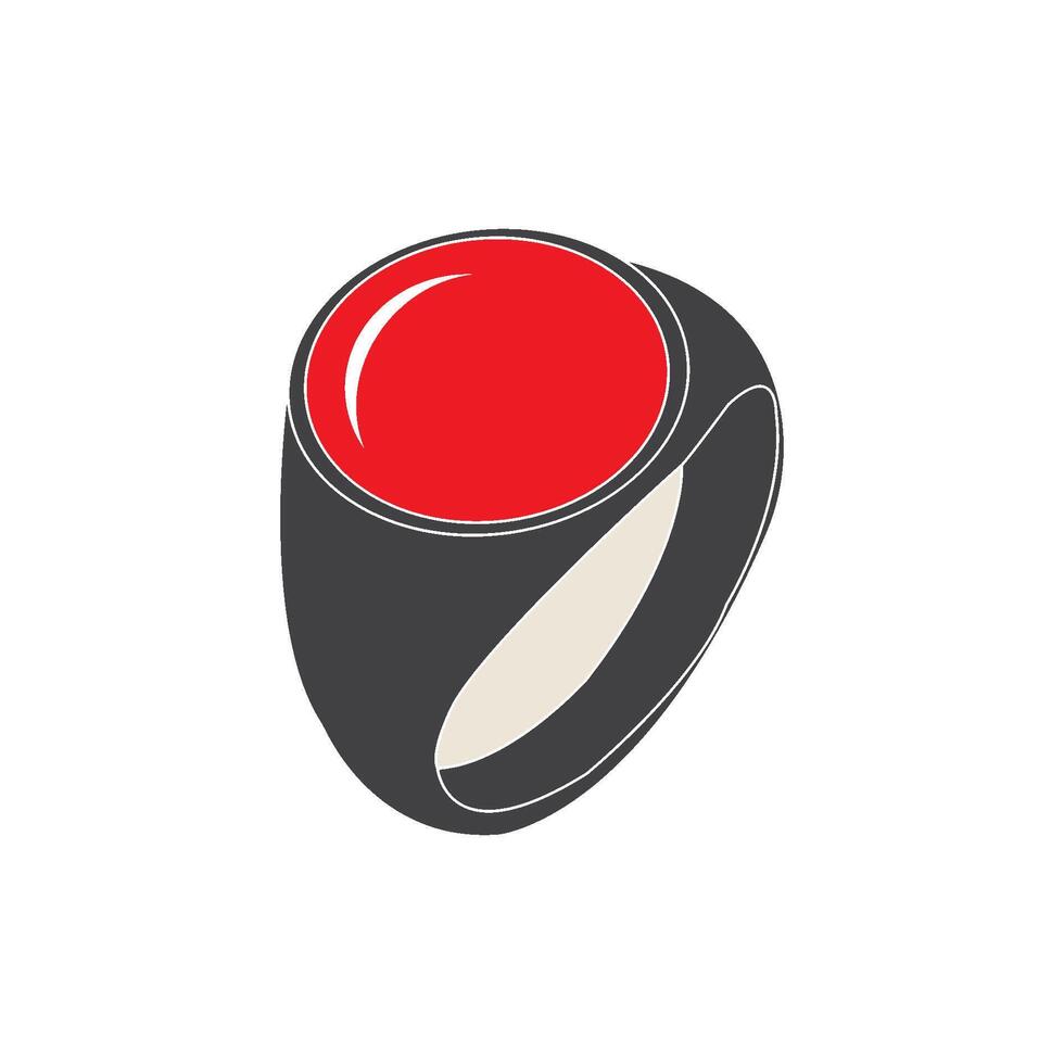 Jewel rings icon vector