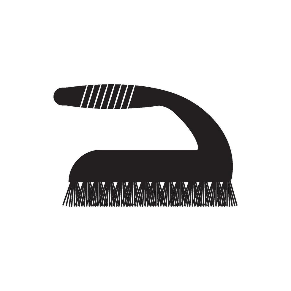 toilet brush icon vector