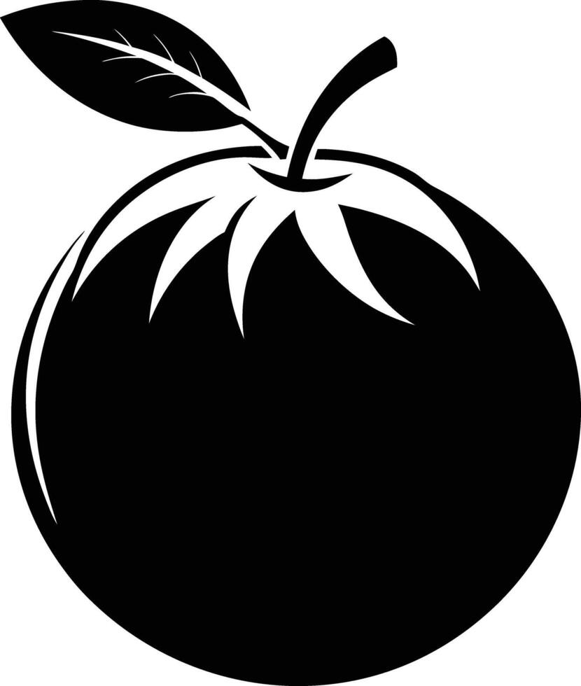 A silhouette of a coconut fruit art illustration vector