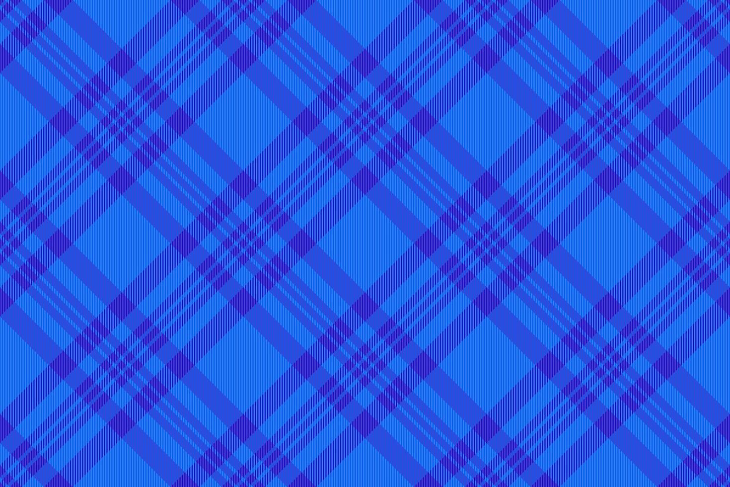 Fluffy pattern texture , vogue seamless textile background. Rustic plaid check tartan fabric in indigo and blue colors. vector