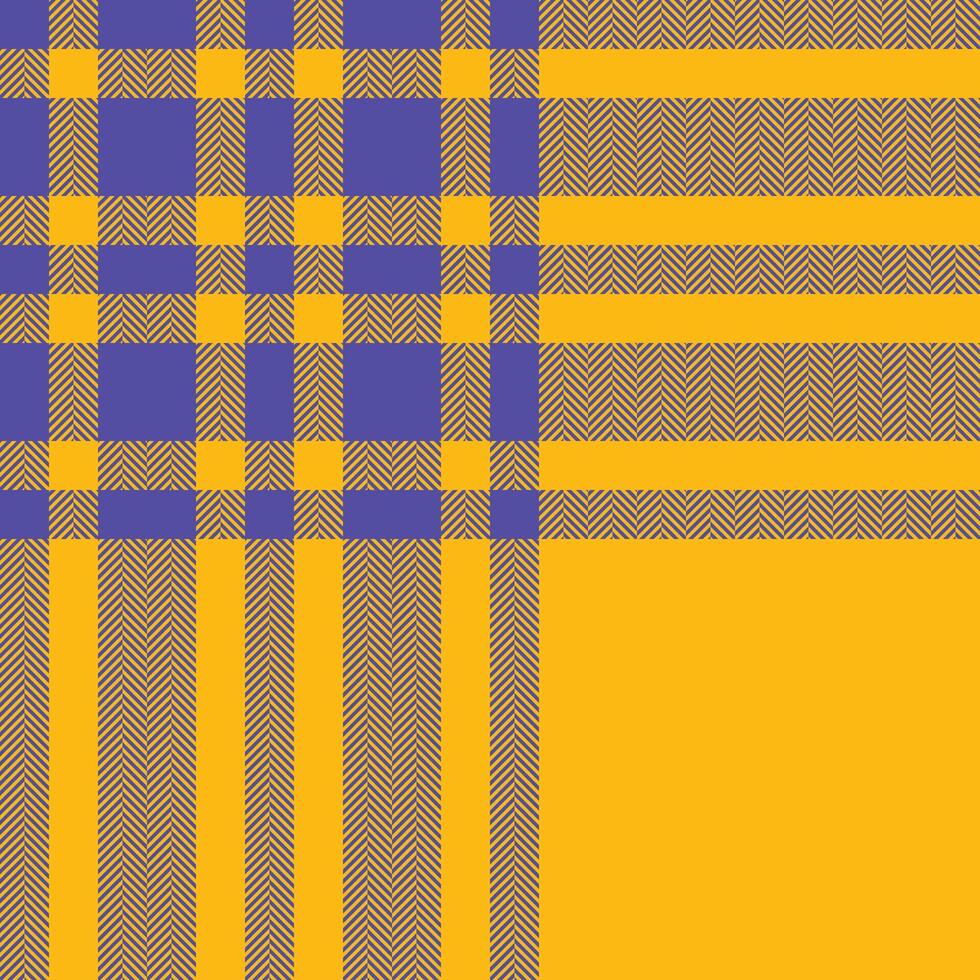 Plaid check pattern. Seamless fabric texture. Tartan textile print. vector