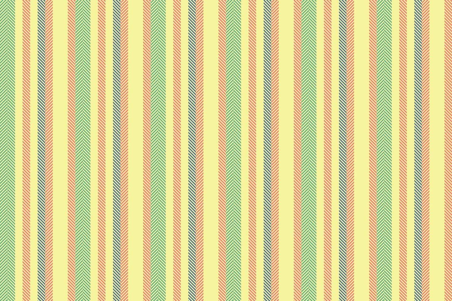 American stripe seamless background, printing fabric textile vertical. Hotel lines texture pattern in yellow and red colors. vector