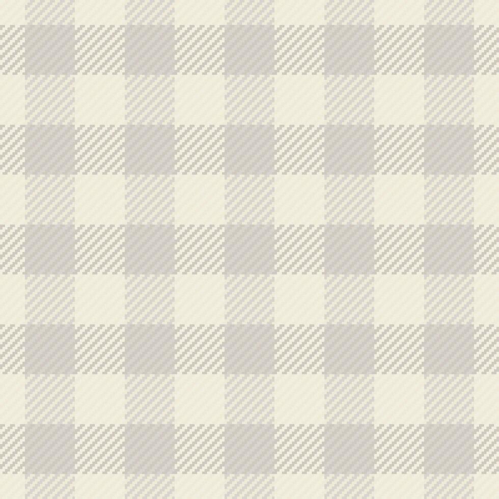 Geometrical pattern textile fabric, flooring background tartan plaid. Contemporary seamless check texture in white and light colors. vector