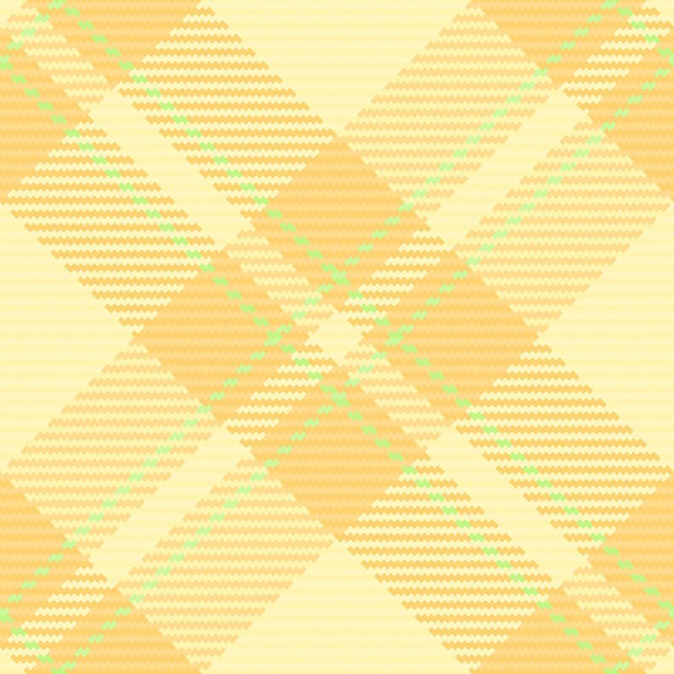 Sexual check pattern fabric, folded background tartan. Slim seamless plaid texture textile in amber and light colors. vector