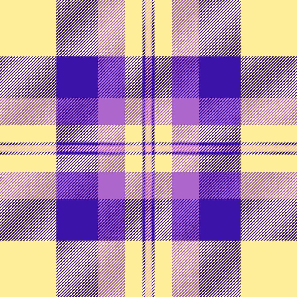Plaid fabric background of textile check with a texture tartan pattern seamless. vector