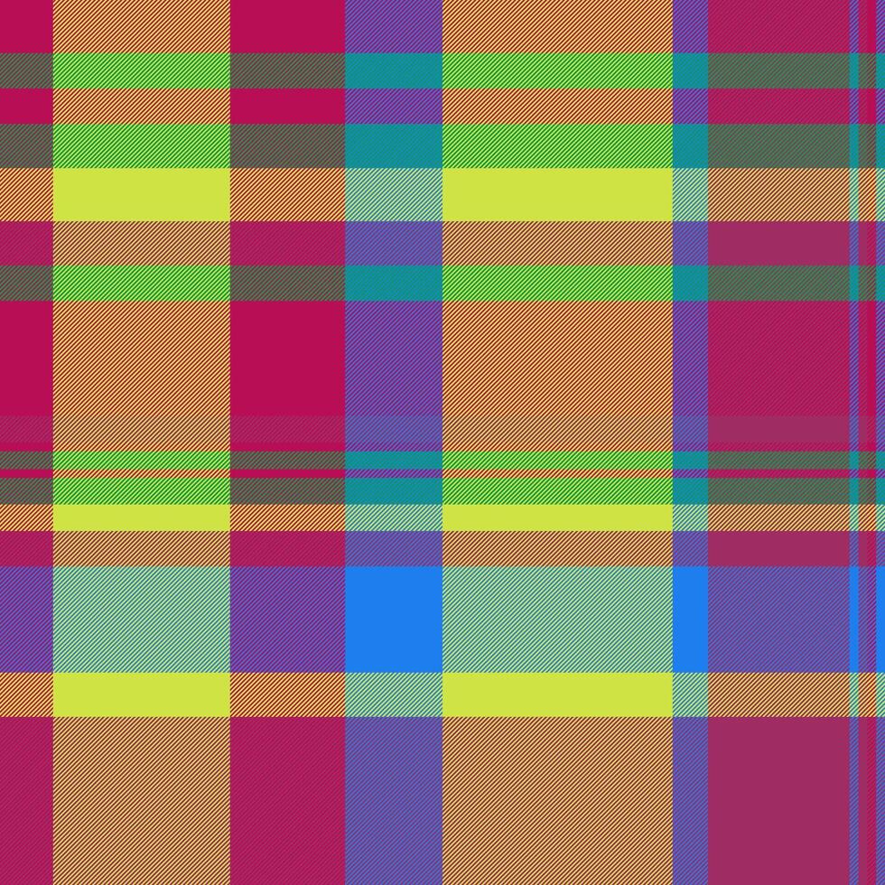 Textile background pattern of fabric seamless with a texture plaid check tartan. vector