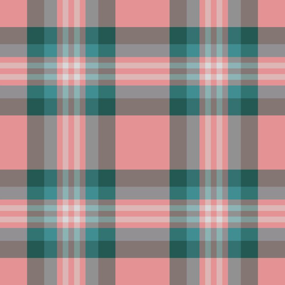Seamless texture pattern of plaid fabric background with a textile check tartan. vector