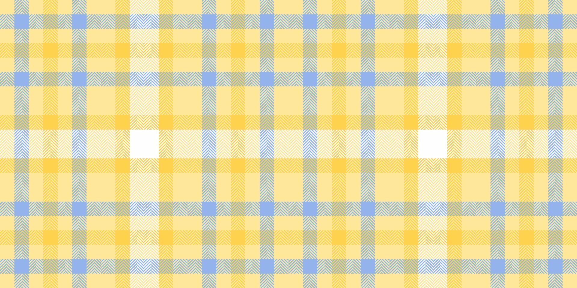 Image background plaid textile, artistic seamless texture fabric. Naked pattern check tartan in yellow and blue colors. vector