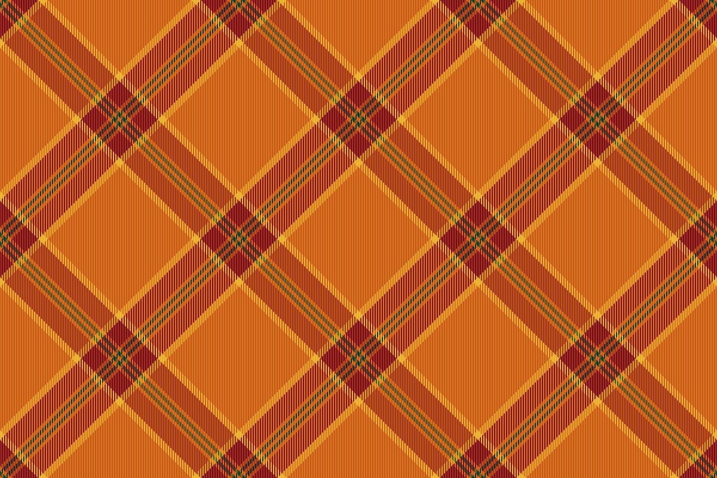 Pretty tartan seamless background, womens fashion texture plaid . Room fabric textile pattern check in orange and red colors. vector