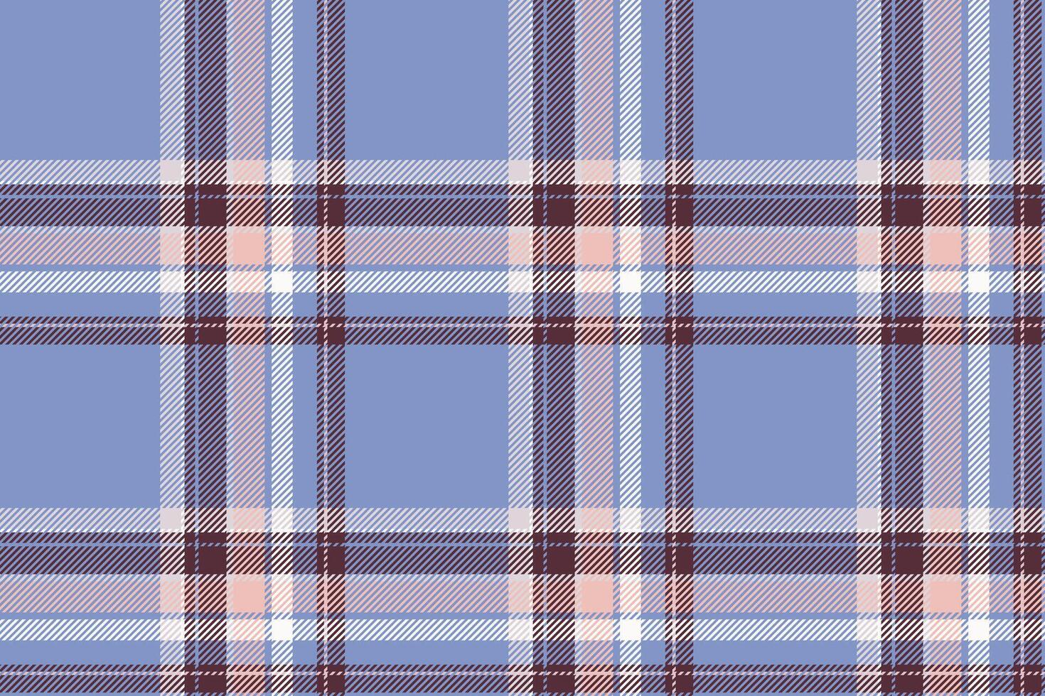 Plaid background, check seamless pattern in blue. fabric texture for textile print, wrapping paper, gift card or wallpaper. vector