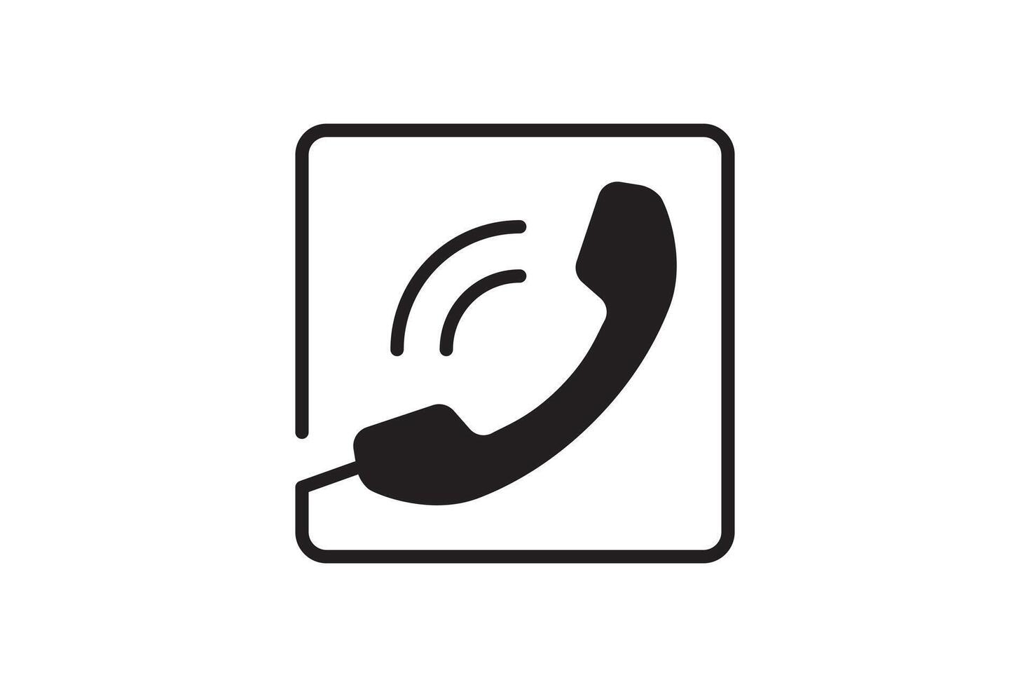 Call phone icon. Communication and support symbol. Telephone sign. vector