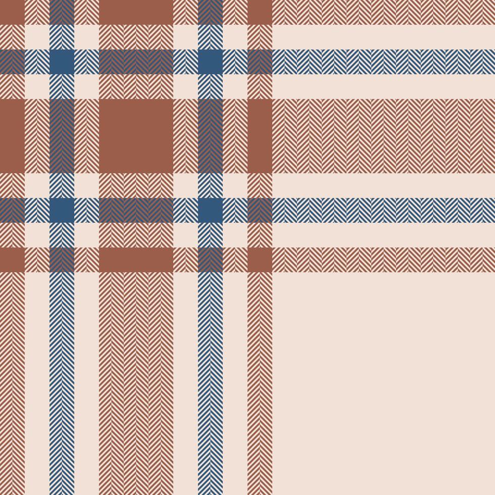 Plaid check pattern. Seamless fabric texture. Tartan textile print. vector