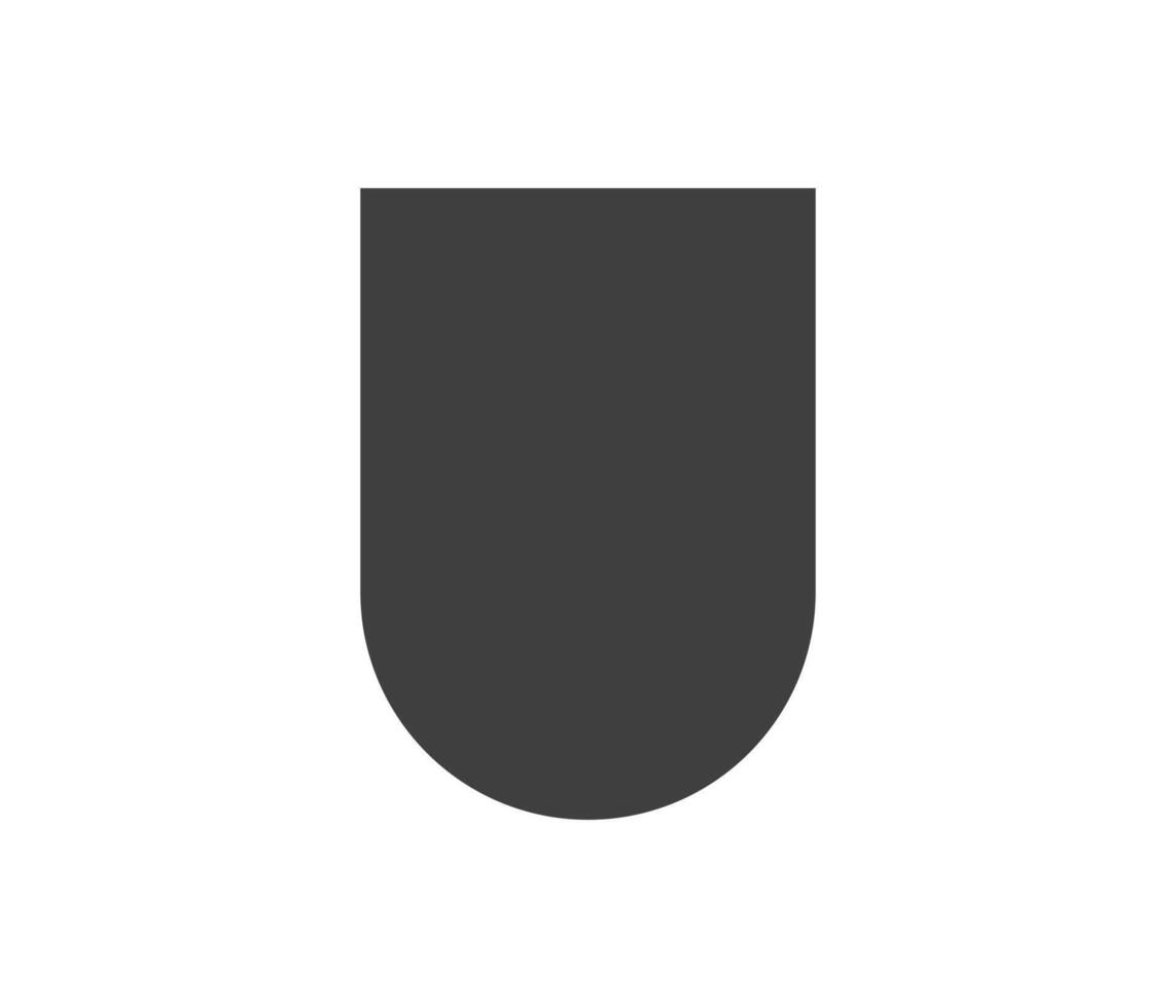 Shield black and white logo. Guarantee, insignia and guard symbol. Security icon vector