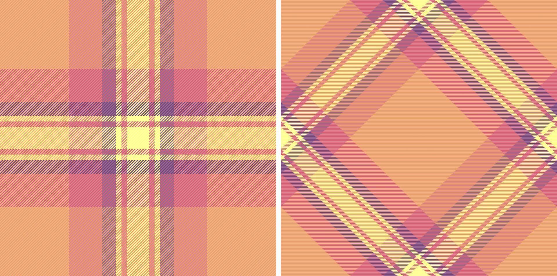 Fabric textile of plaid check tartan with a pattern texture background seamless. vector