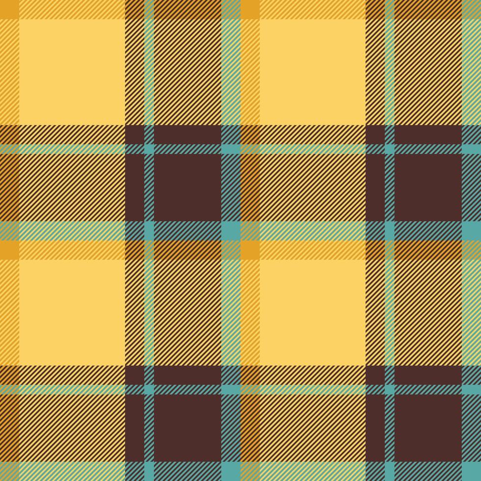 Plaid seamless pattern in orange. Check fabric texture. textile print. vector
