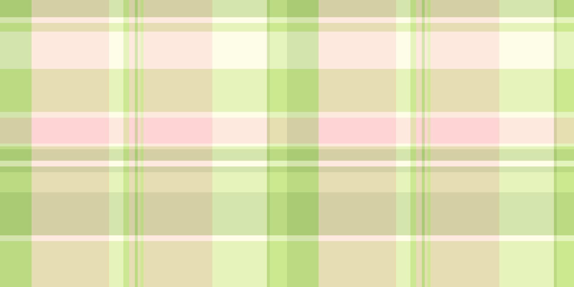 Attire textile pattern, network check texture fabric. Stylish tartan plaid background seamless in light and misty rose colors. vector