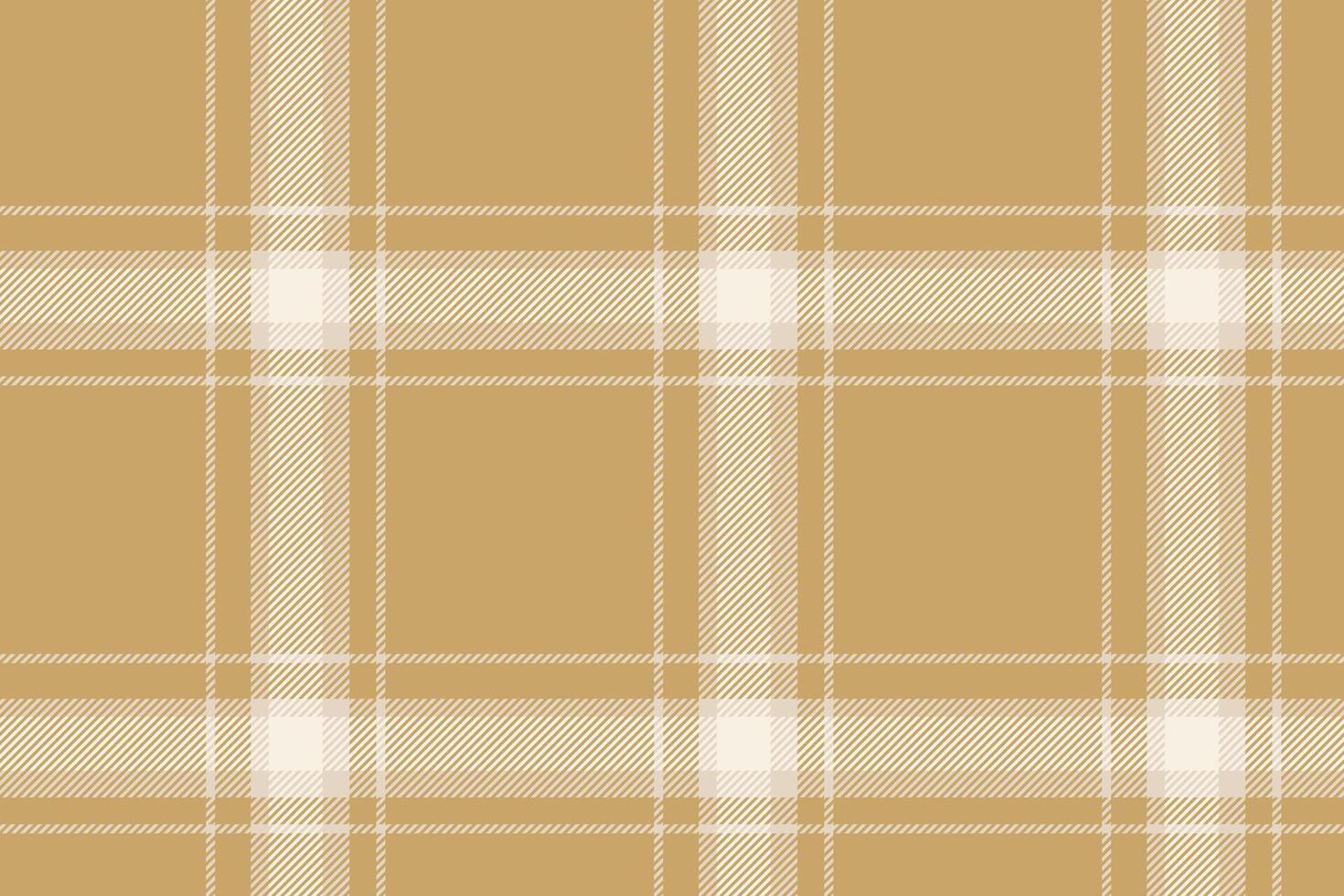 Plaid background, check seamless pattern in beige. fabric texture for textile print, wrapping paper, gift card or wallpaper. vector