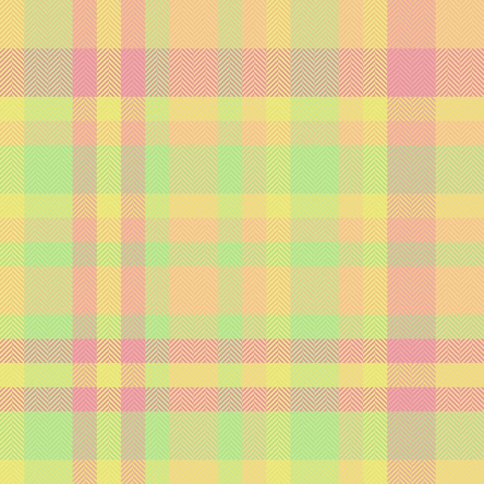 Clan pattern textile texture, mexico tartan check fabric. Customize background seamless plaid in amber and green colors. vector