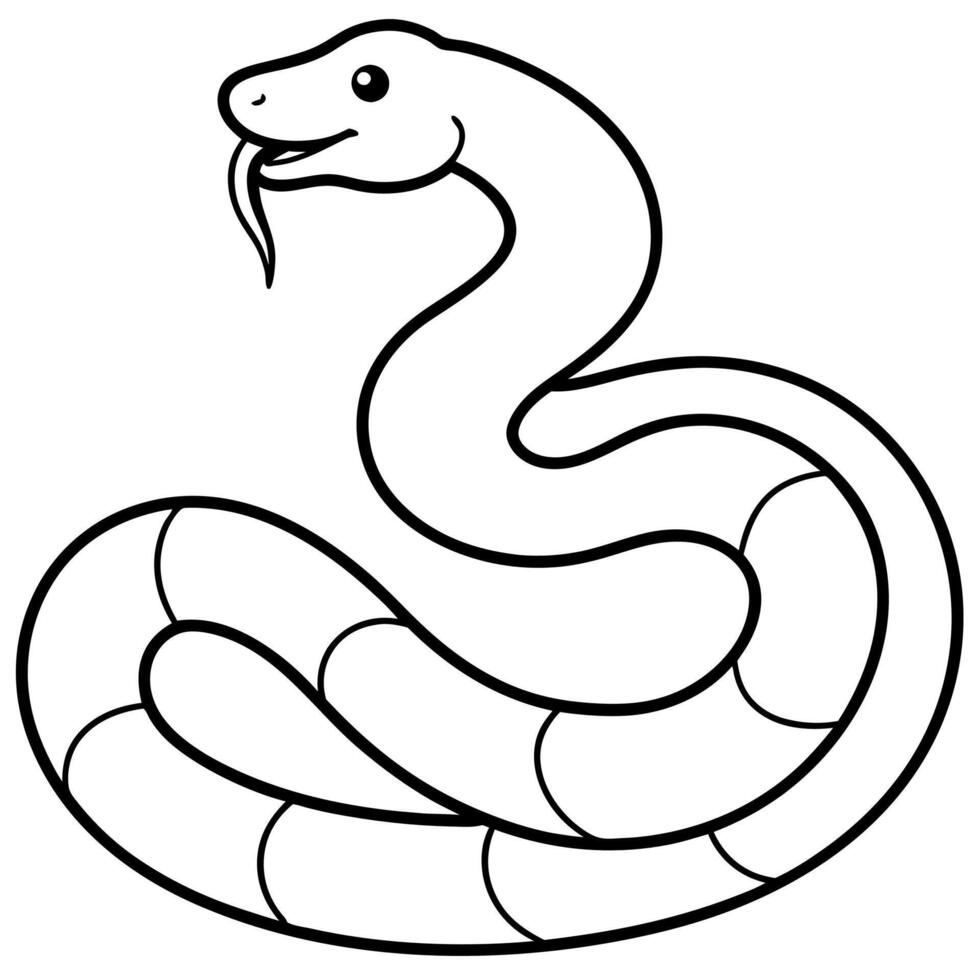 Anaconda snake coloring pages 46583015 Vector Art at Vecteezy