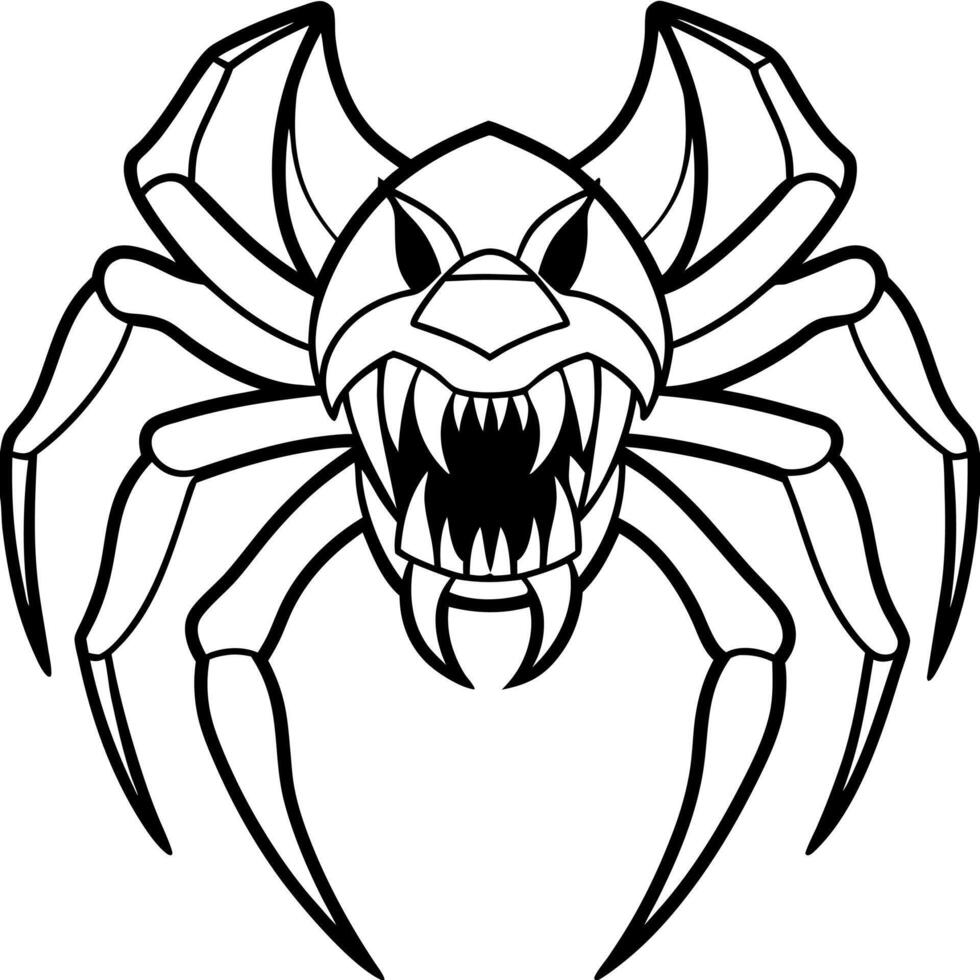 Cute insects and bugs coloring book for preschool kids vector