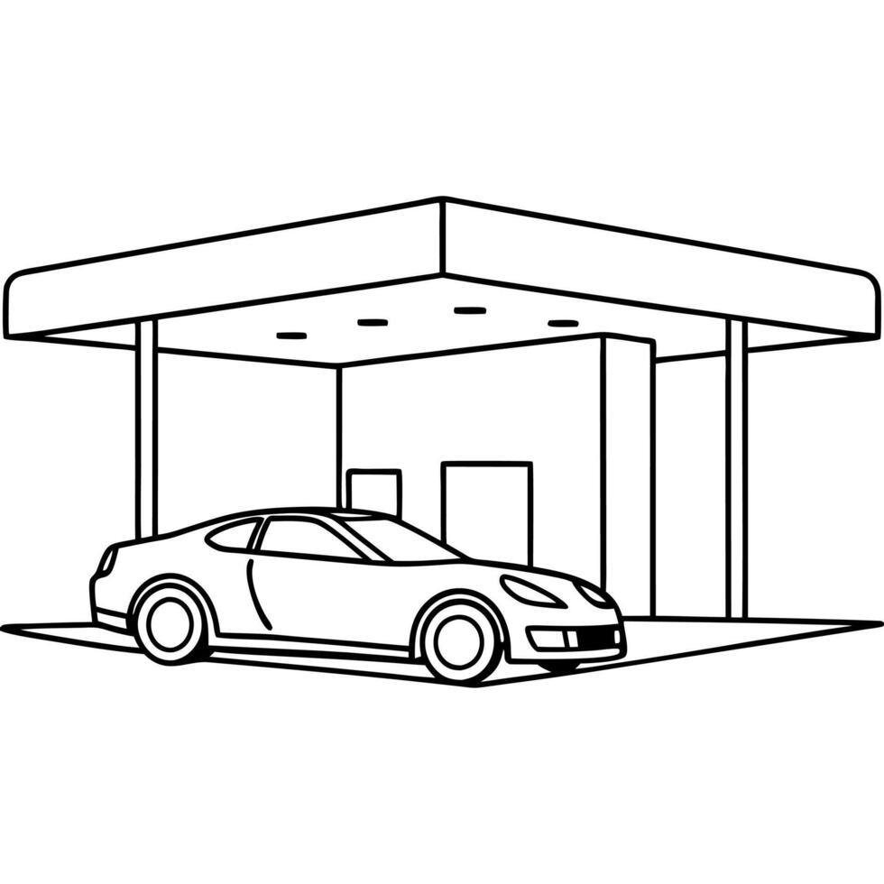 Sports car coloring pages for children coloring book vector