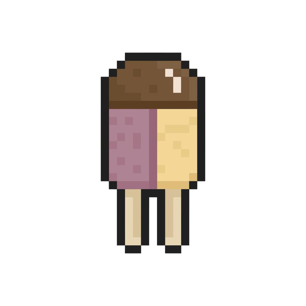 ice cream pixel art for dynamic digital projects and designs. vector