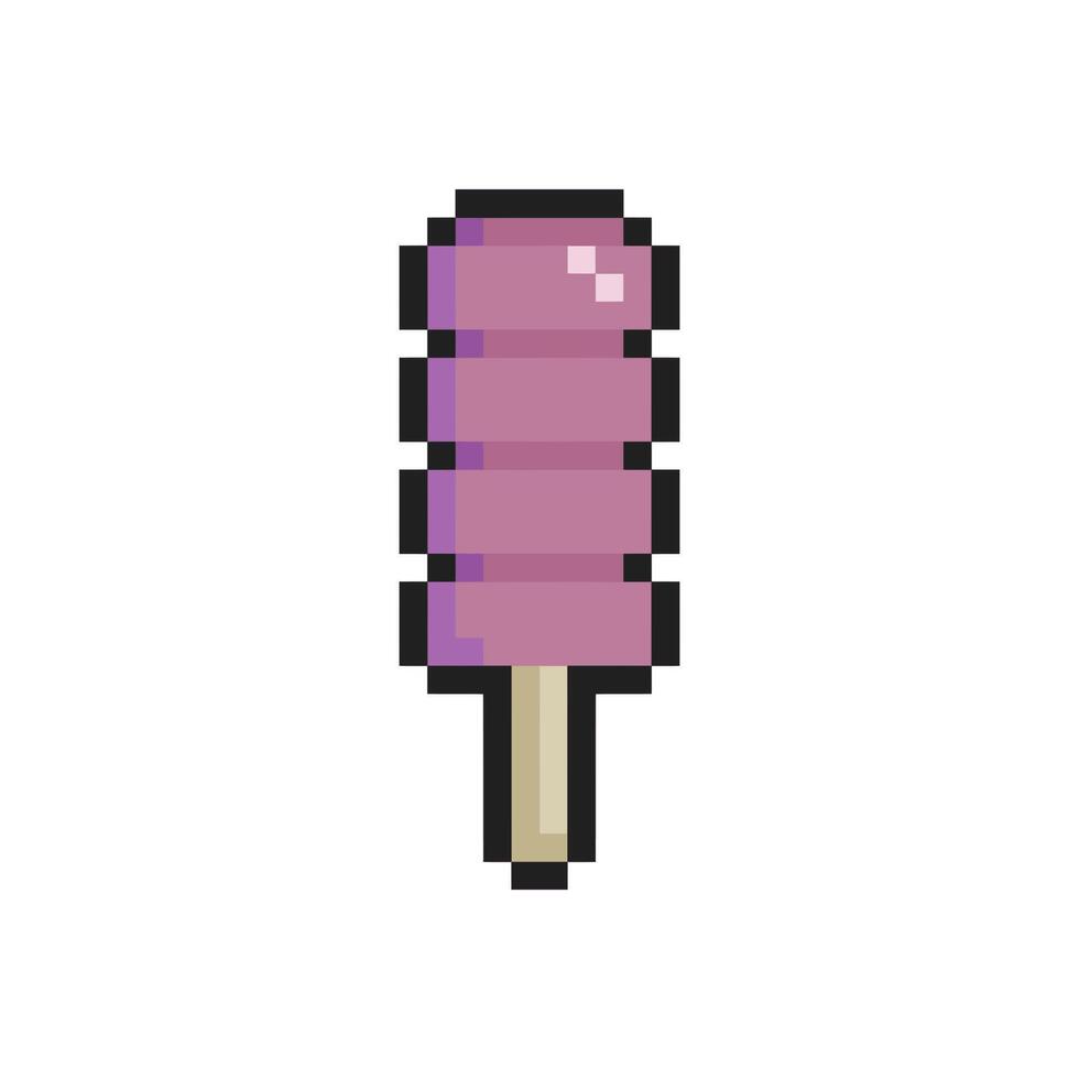 ice cream pixel art for dynamic digital projects and designs. vector