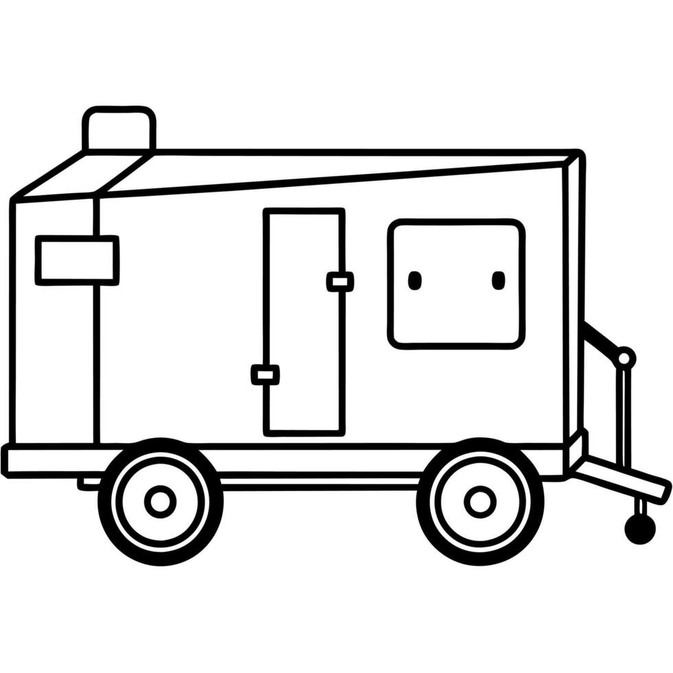 Construction vehicles coloring book for children. Vehicle outline for coloring pages vector
