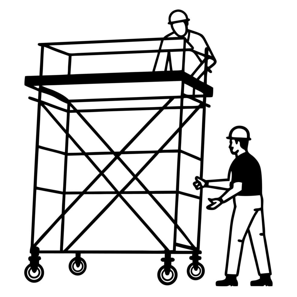 Construction vehicles coloring pages for children book vector