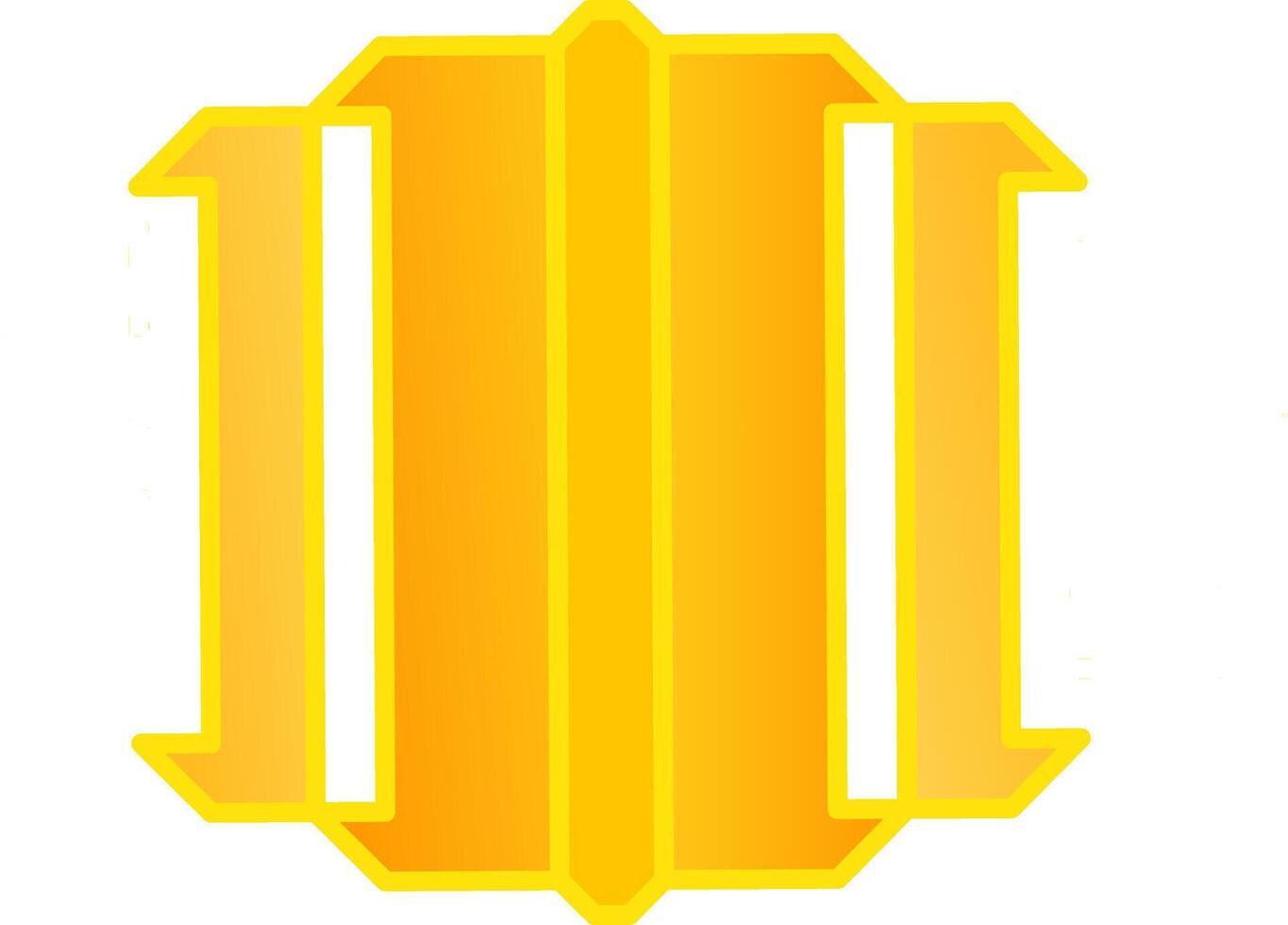 gold colored abstract logo vector
