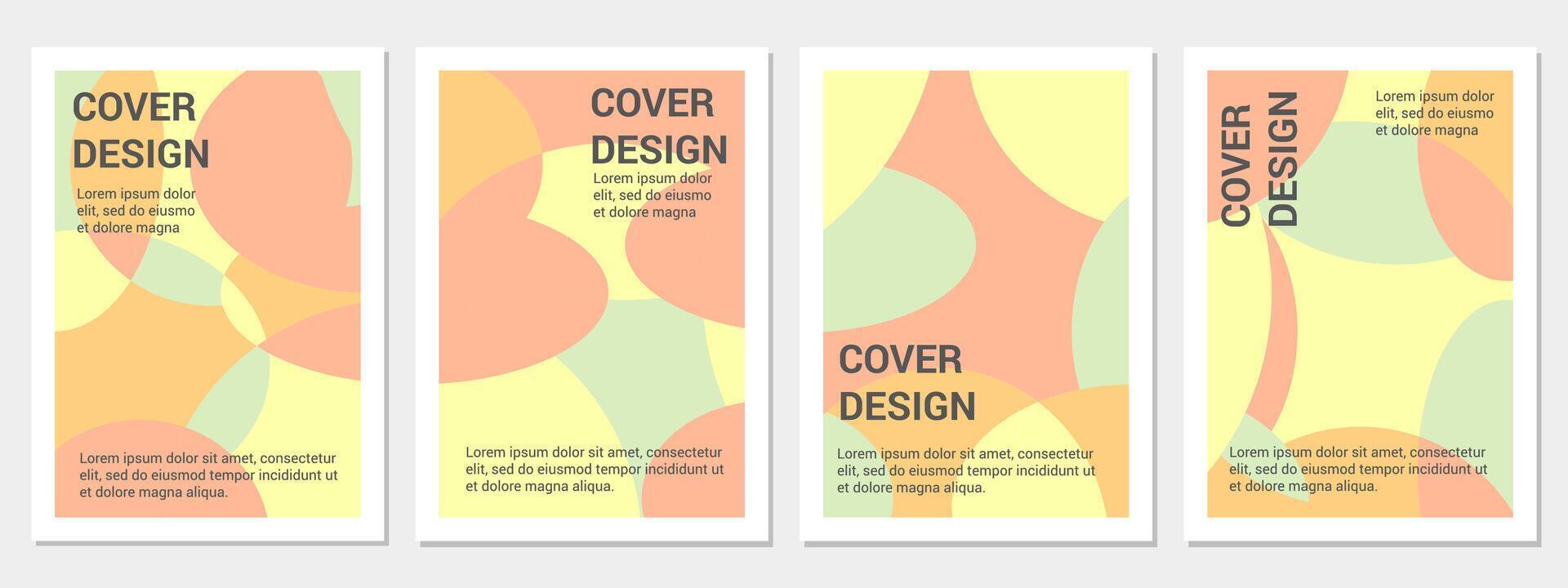 collection of abstract colorful cover backgrounds. Creative illustration for poster, web, landing, page, cover, advertisement, greeting, card, promotion. vector