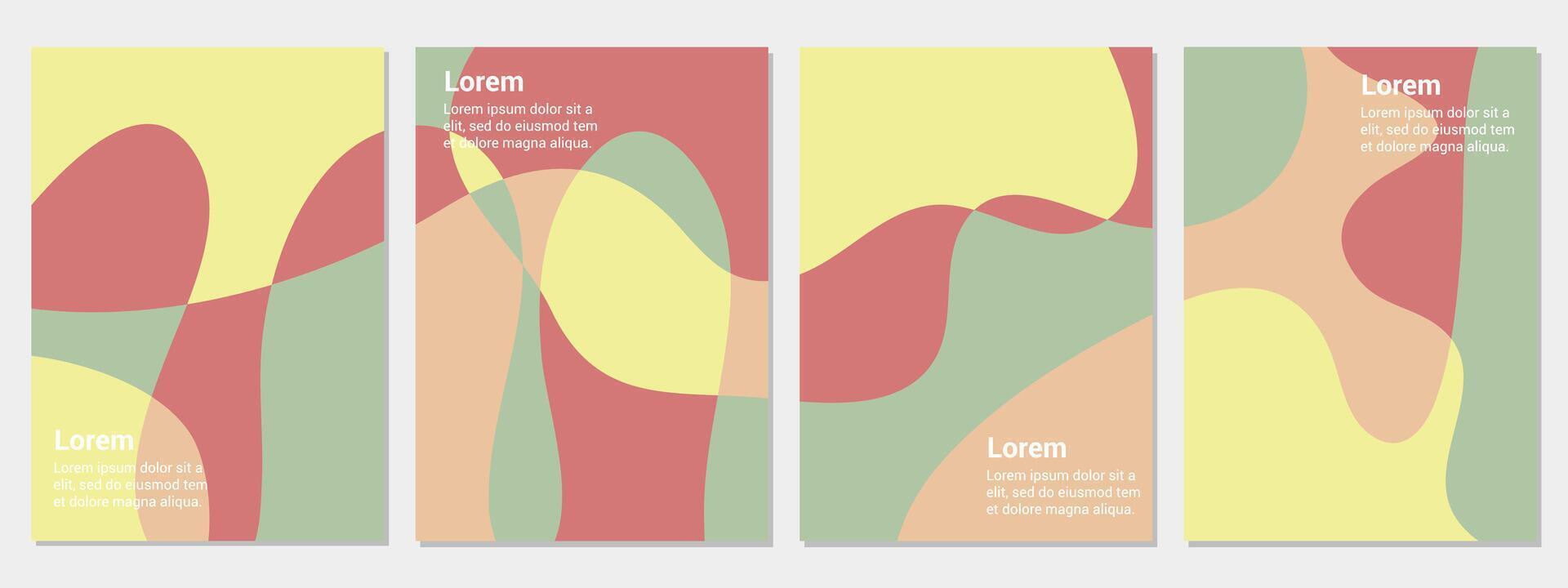 collection of abstract colorful cover backgrounds. Creative illustration for poster, web, landing, page, cover, advertisement, greeting, card, promotion. vector