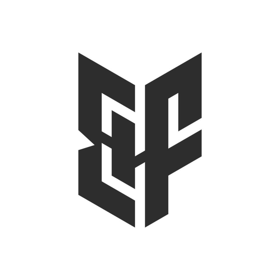 EHF letter logo, EHF or E F letter alphabet logo vector