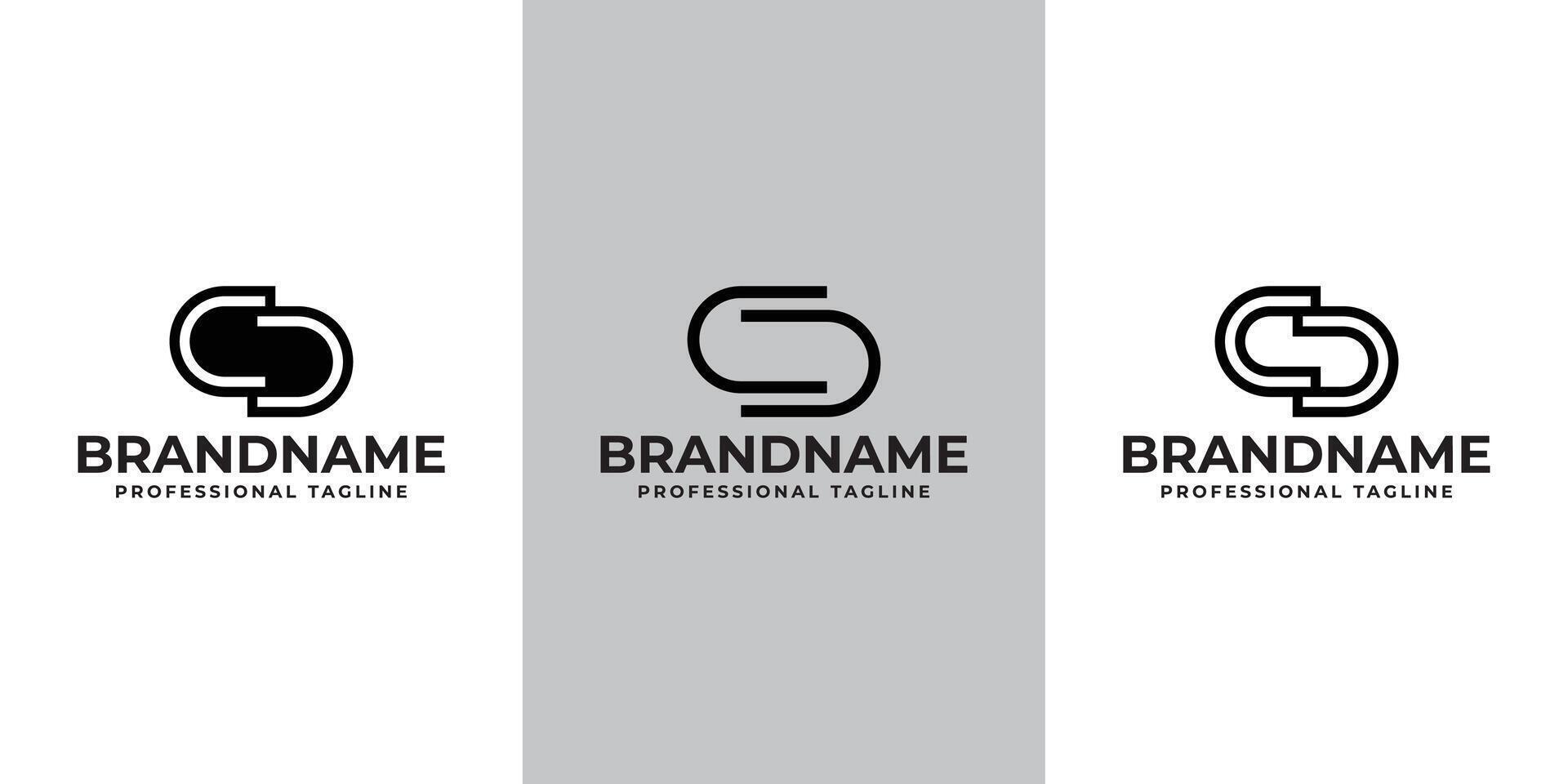 Letters CD Monogram Logo set, Versatile for Businesses with CD or DC Initials vector