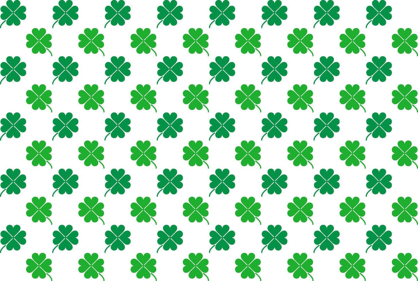 Seamless pattern of Four leaf clover background vector