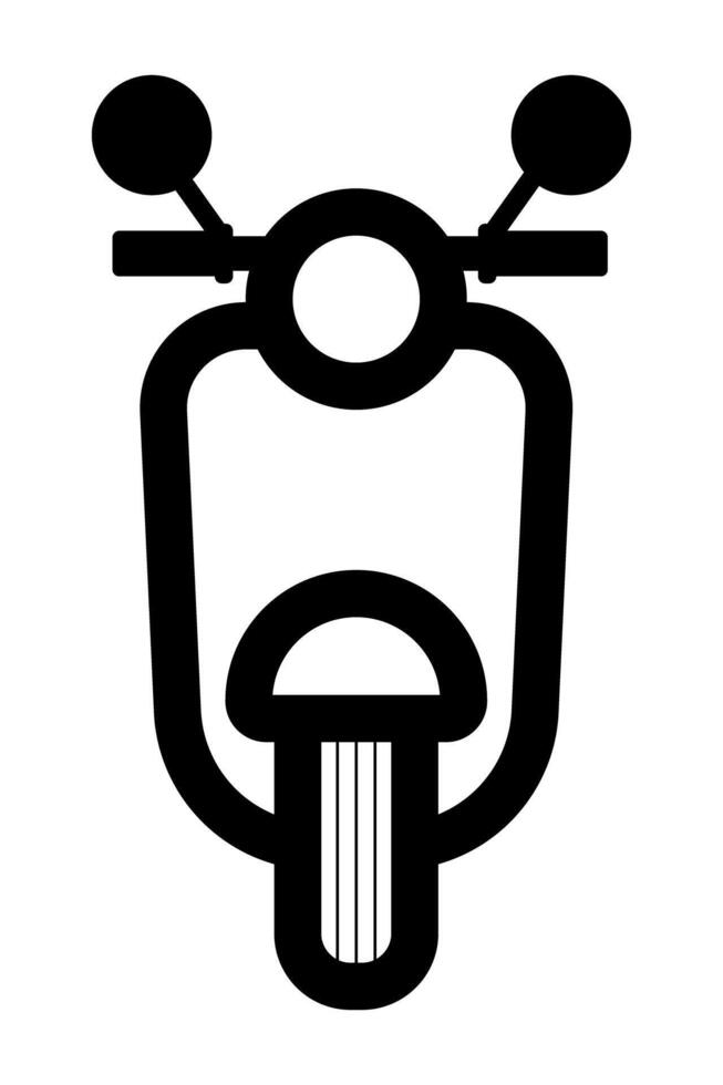 Scooter bike icon symbol vector