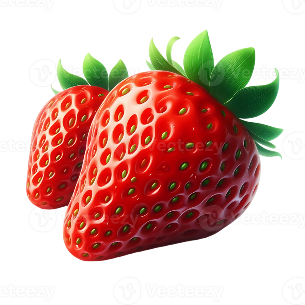 Real Strawberries Transparent Images, High-Quality Download png
